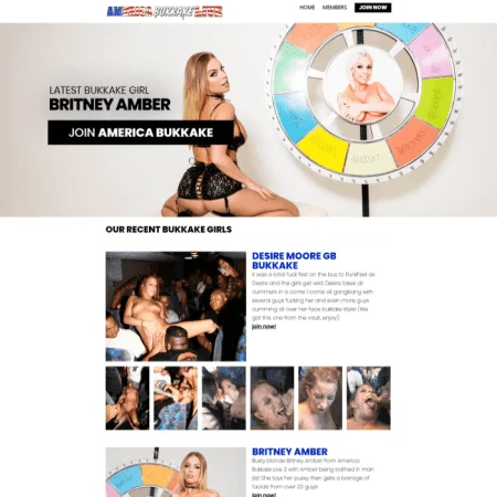 American Bukkake Live official adult website with porn videos