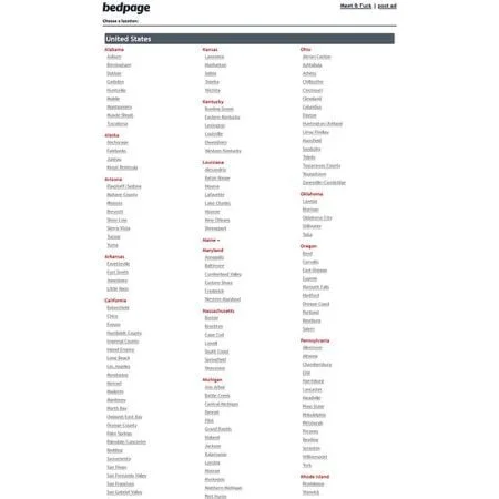 BedPage official adult website with porn videos