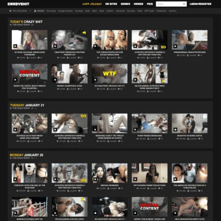 CrazyShit official adult website with porn videos