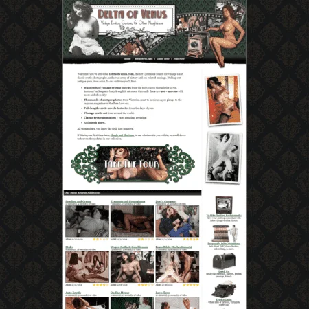 DeltaOfVenus.com screenshot