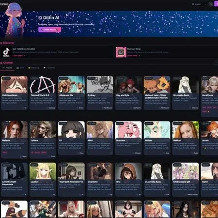 Dittin AI official adult website with porn videos
