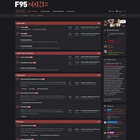 F95Zone official adult website with porn videos