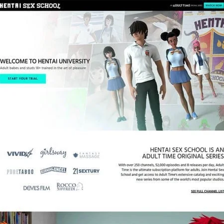 HentaiSexSchool official adult website with porn videos