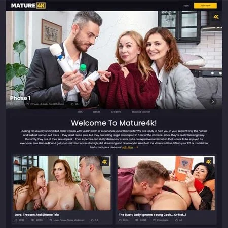 Mature4K official adult website with porn videos