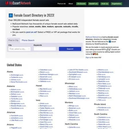MyEscort Network screenshot