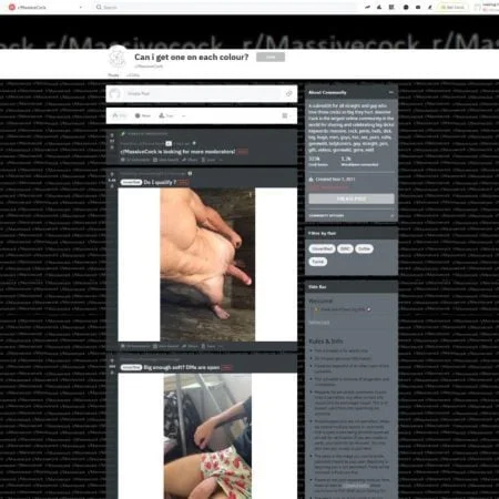 Reddit MassiveCock screenshot