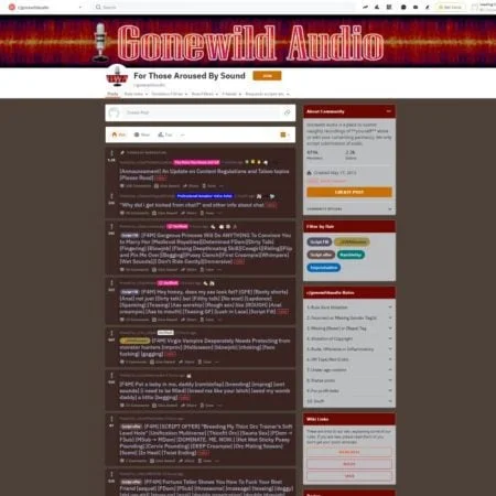 r/GoneWildAudio official adult website with porn videos