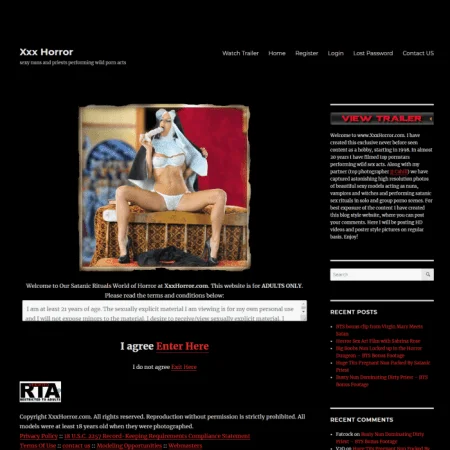 XXXHorror official adult website with porn videos